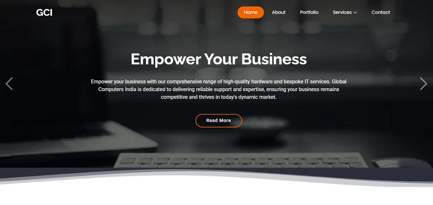 Project: Global Computers India – Hardware & IT Solutions Website