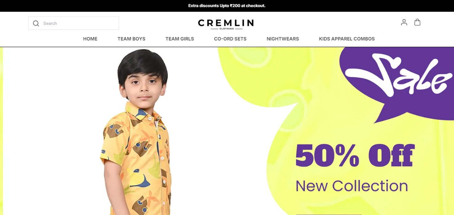 Project: Cremlin Clothing – Kids & Youth Fashion E-Commerce Platform
